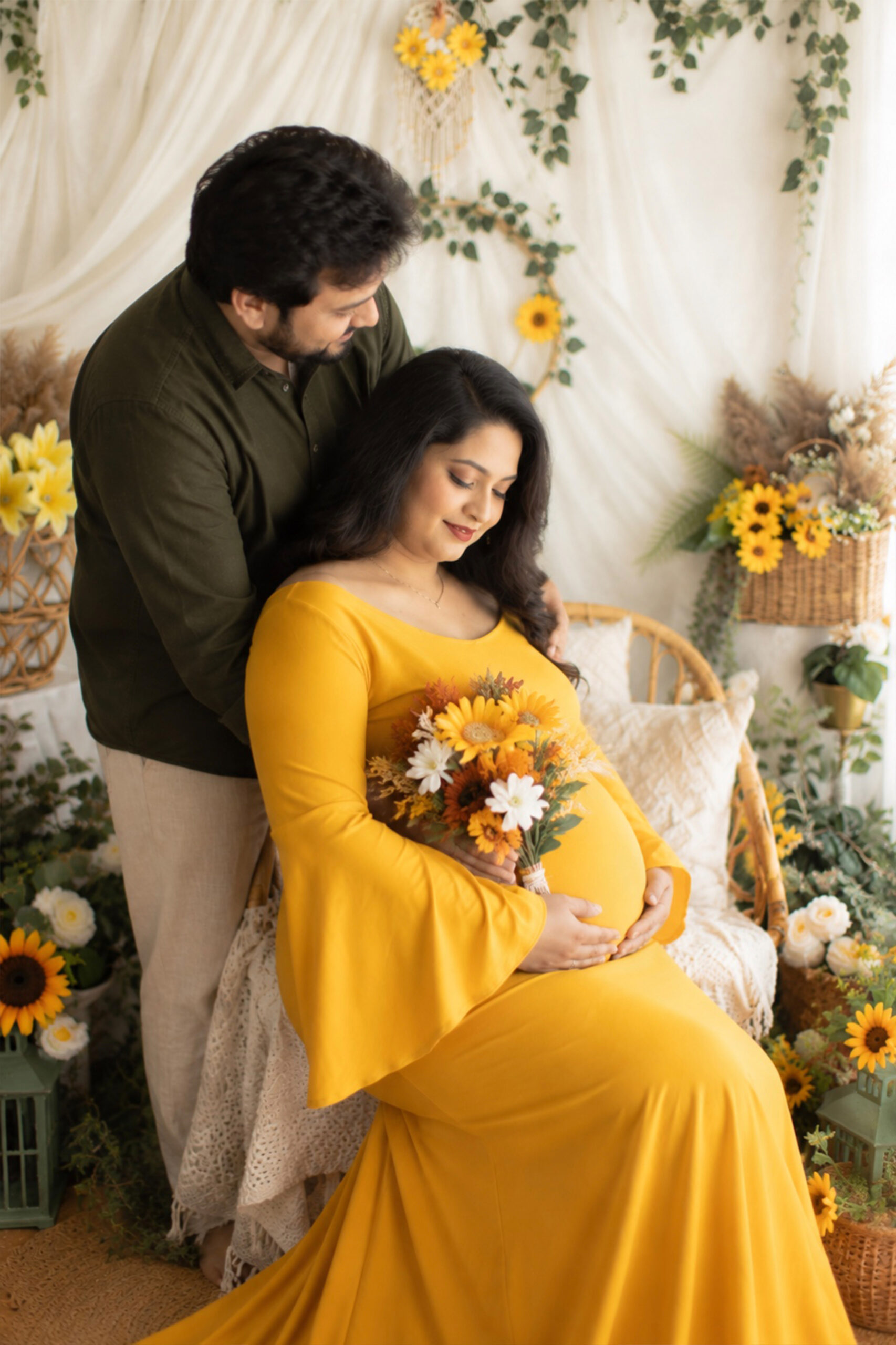Maternity photography couple portrait