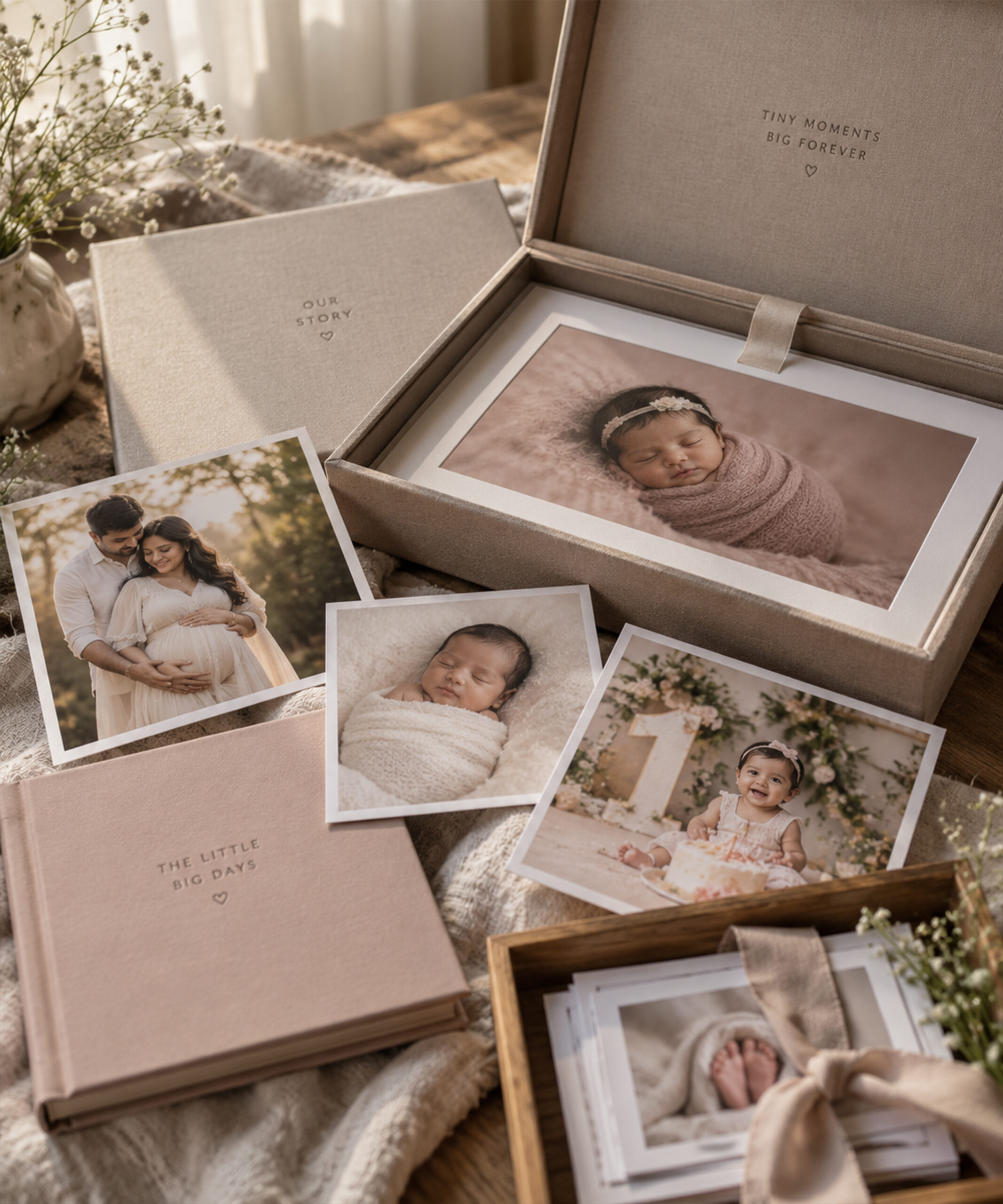 Newborn family photography by Tiny Angels Photography